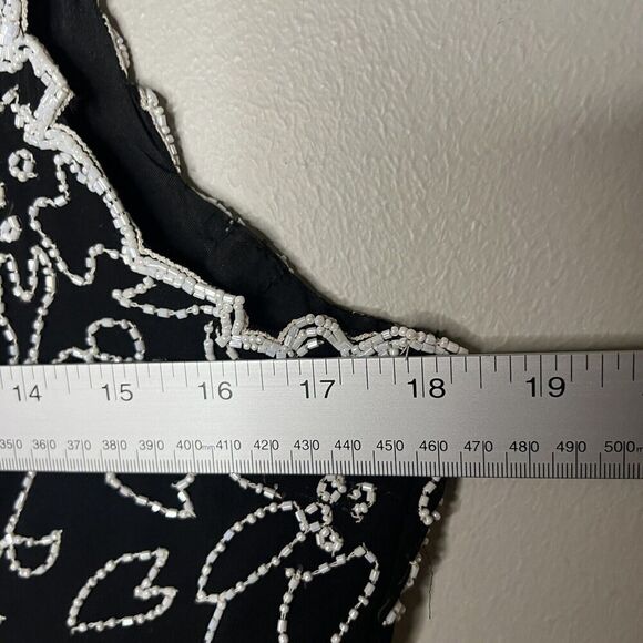 J KARA Beaded Top Womens Size Large All Over Beaded Dressy Fairy Formal Tank - Picture 12 of 12